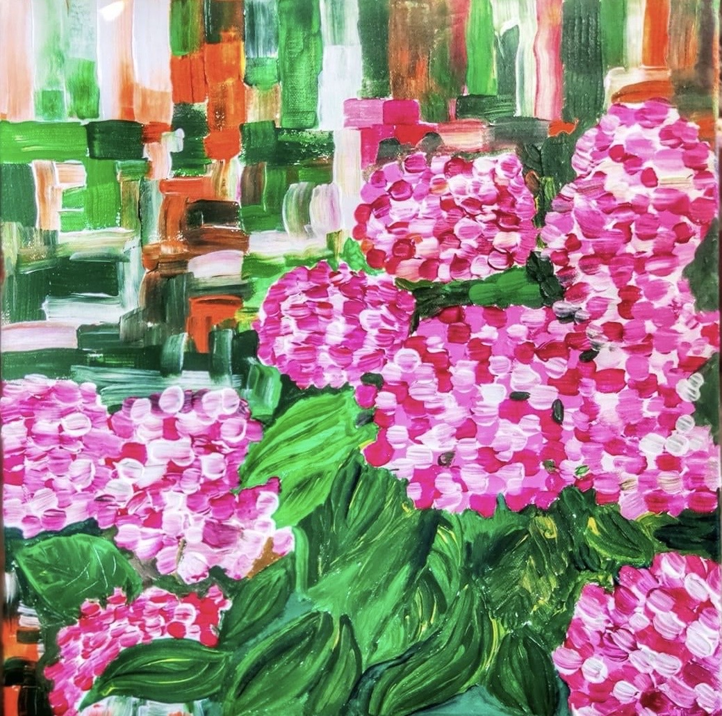 Hydrangea painting